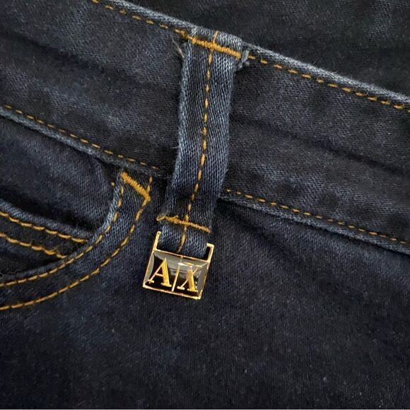 Armani Exchange Blue Low Rise Stretch Skinny Jeans Women's Size 8 - Picture 4 of 10